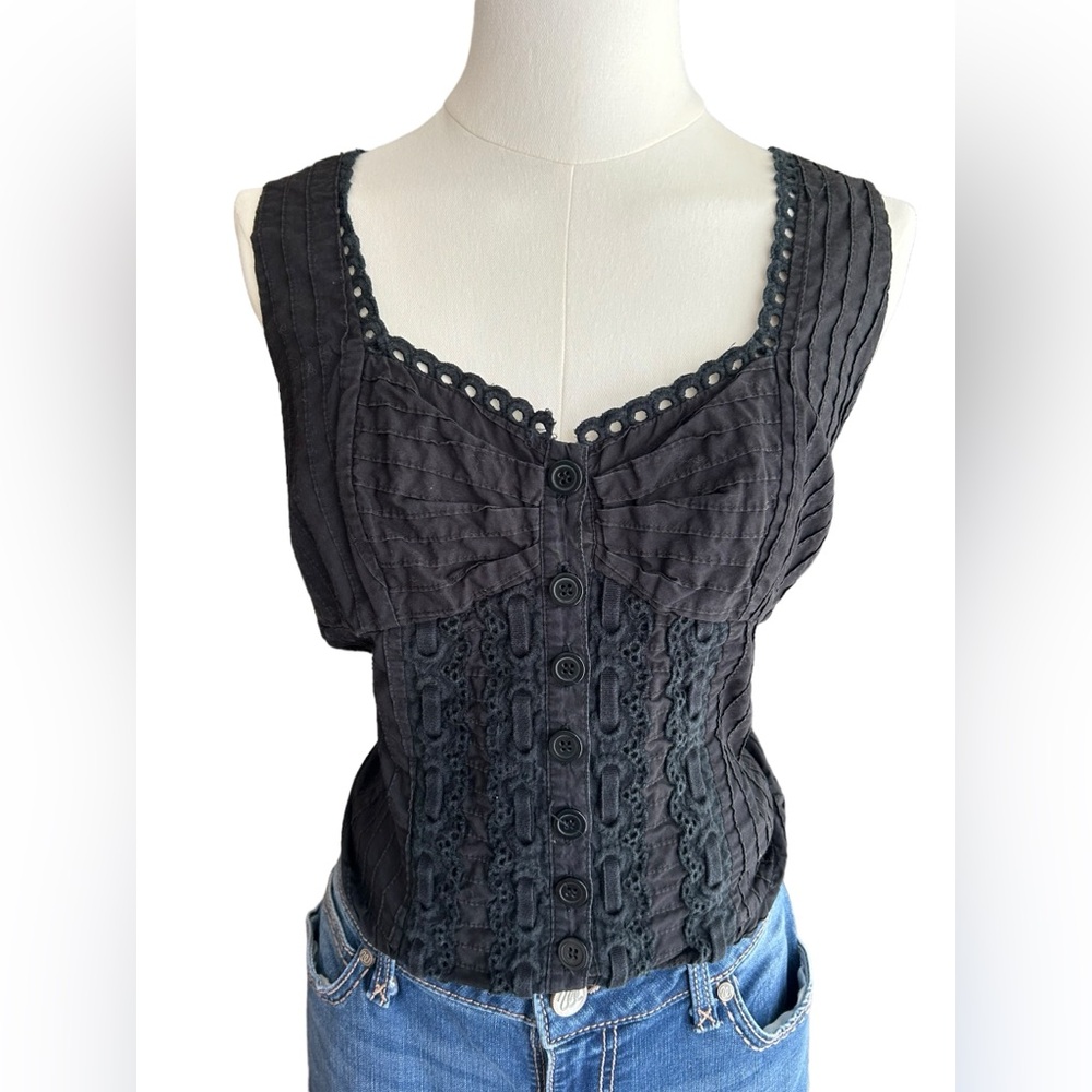 ***SOLD***INC Corset Top Black Size 12P